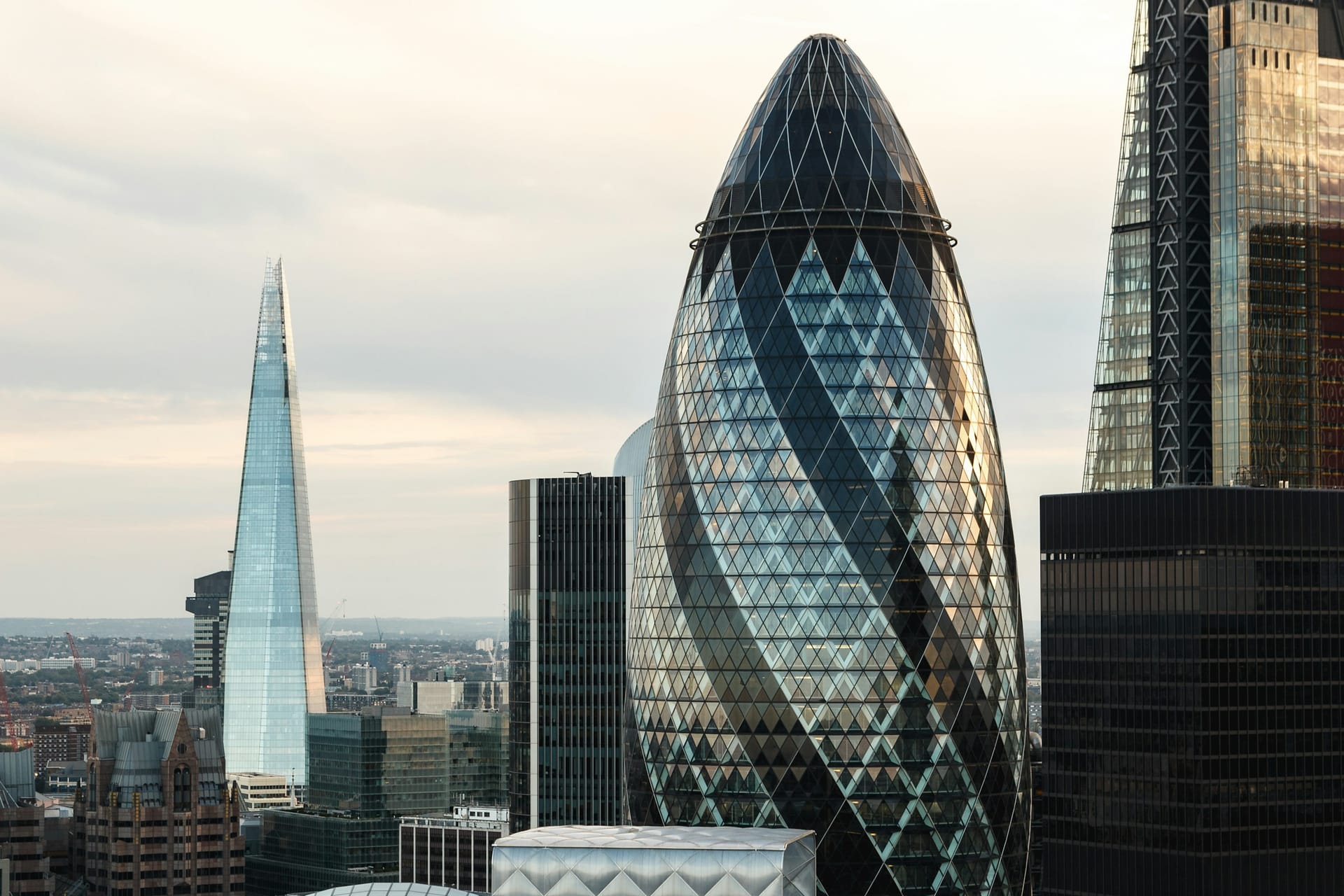 A contemporary London office building exterior in daylight